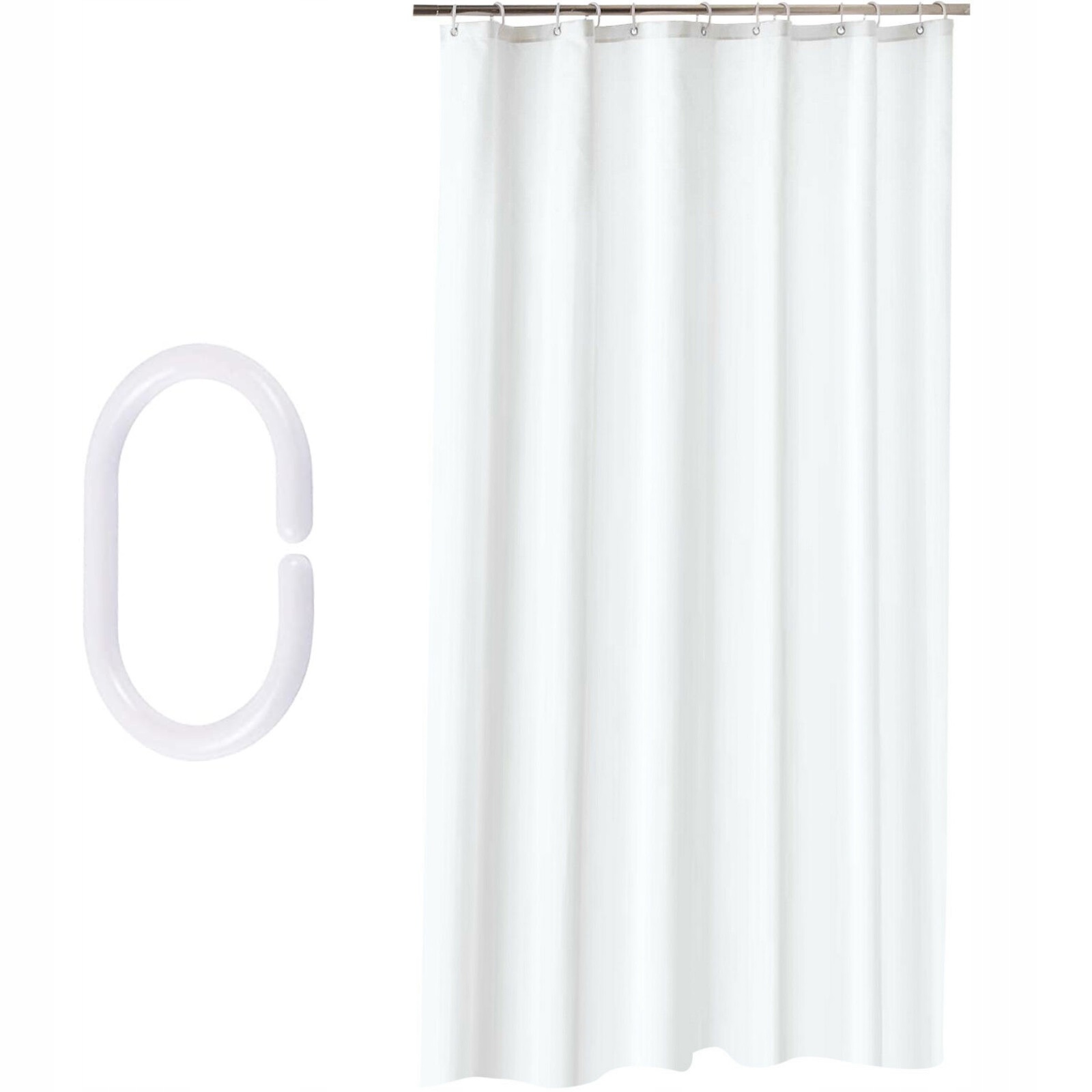 ВОДОНЕПРОНИЦАЕМЫЙ ЗАНАВЕСКА БЕЛАЯ, 180Х200