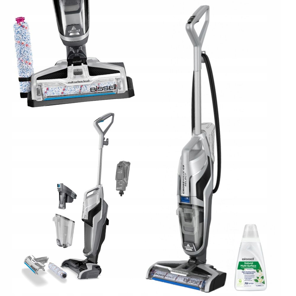 Odkurzacz pionowy Bissell Crosswave C3 Select 3551N srebrny/szary