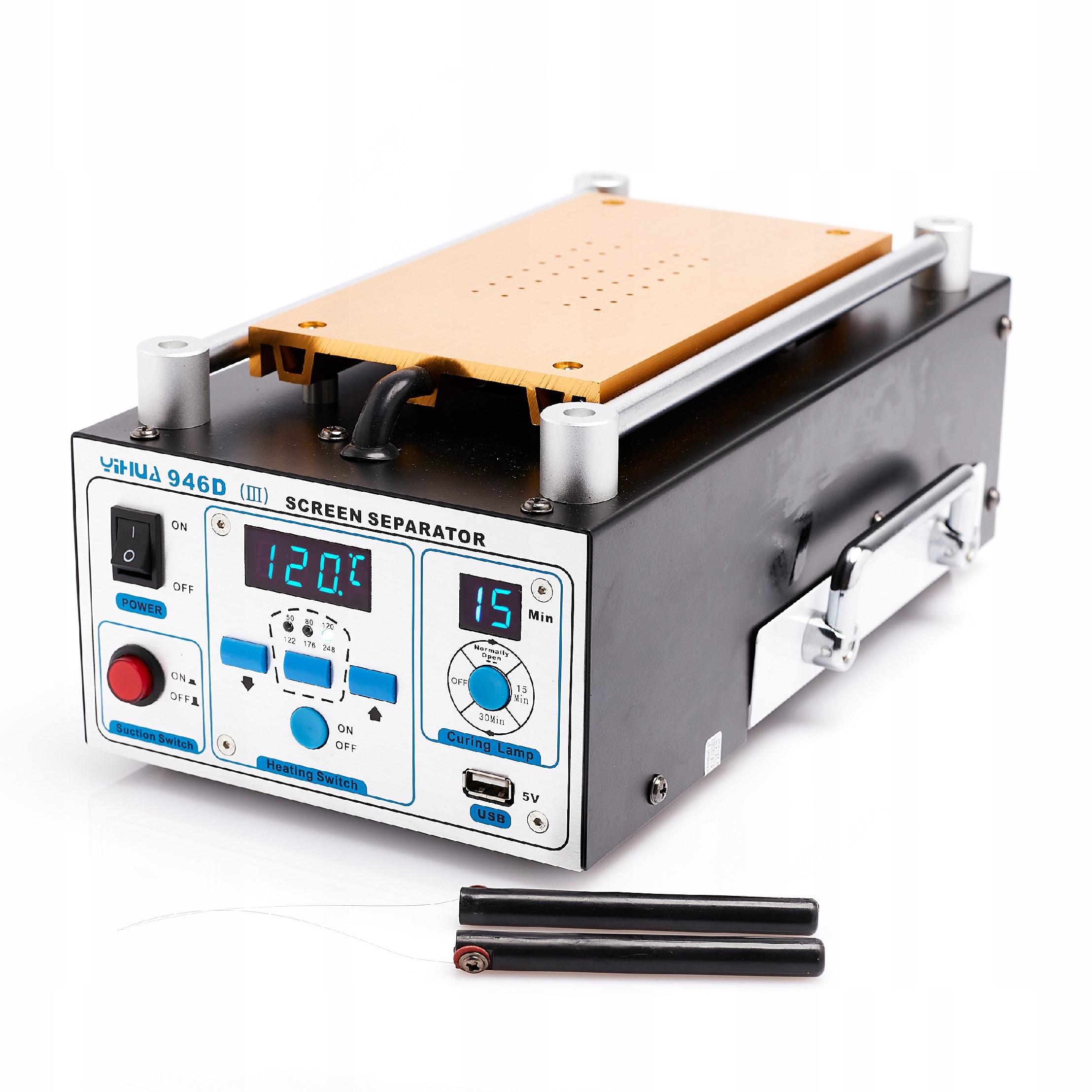 Separator Podgrzewacz Yihua 946D-III 370W Z Lampą Uv Do Naprawy LCD