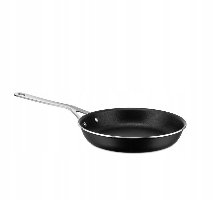 Alessi Pots & Pans Panvica 24 cm s nepriľnavým povrchom čierna