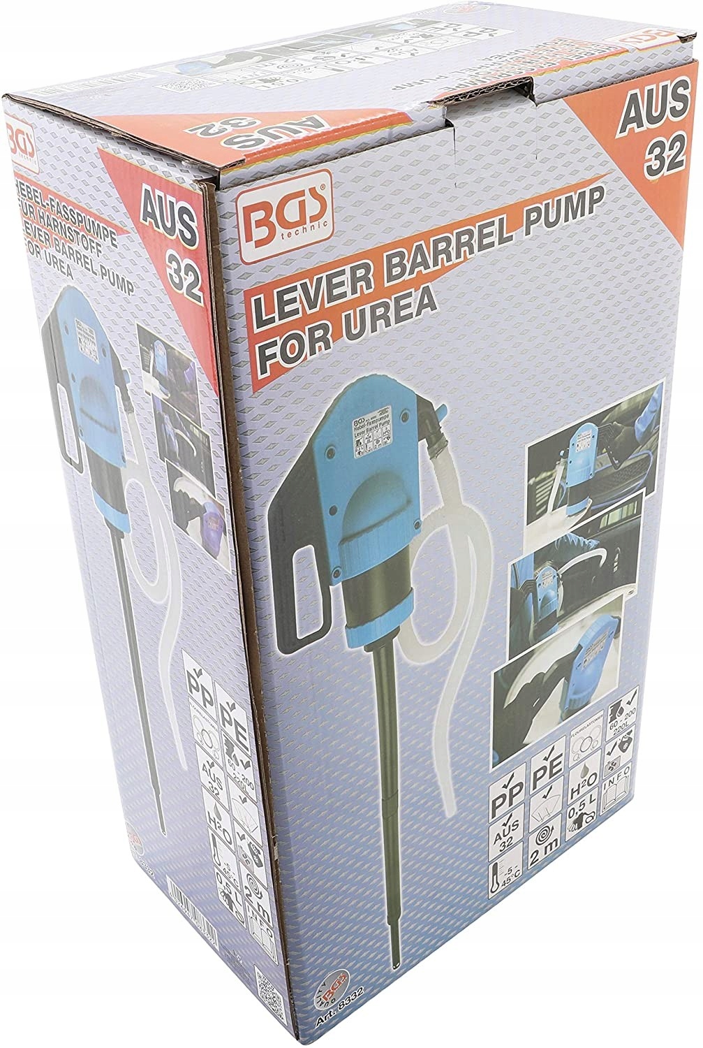 POMPA RECZNA PLYNOW AUS32 AD BLUE ADBLUE BGS Weight with packaging 2 kg