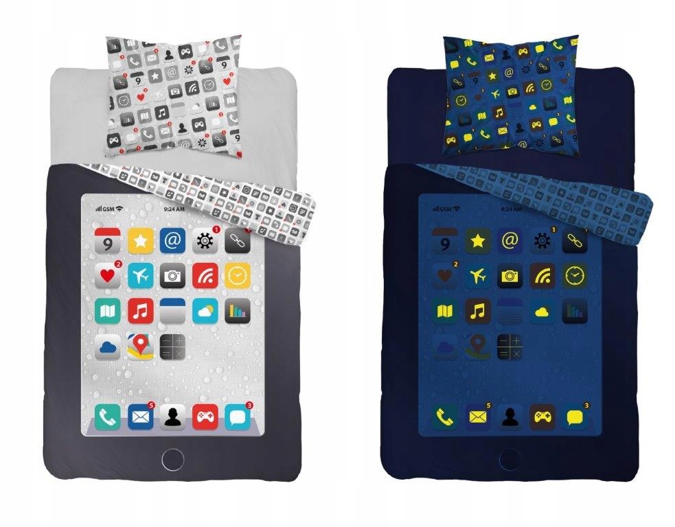 

160X200 Pościel Świecąca Glow Telefon Iphone 3580