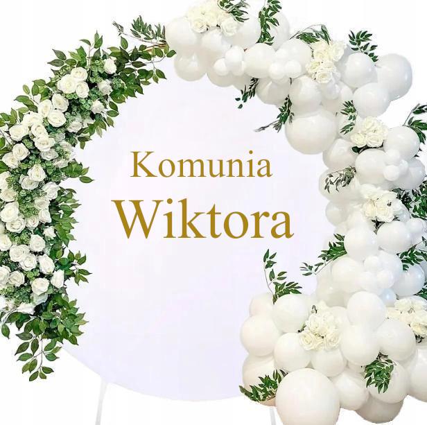 Kovový stojan Kolo 2 m obal bílý, pozadí pro fotografie. Dekorace Svaté Přijímání