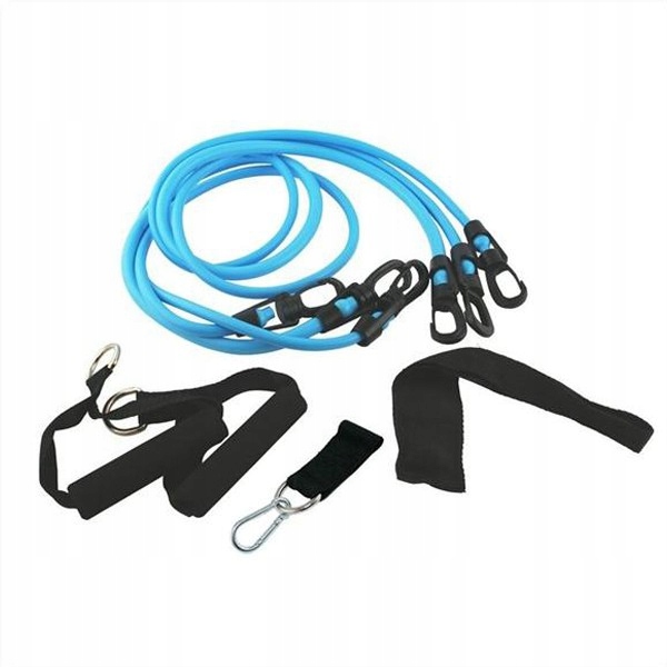 HMS ZESTAW GUM TX01 DO ĆWICZEŃ SIŁOWYCH + UCHWYTY