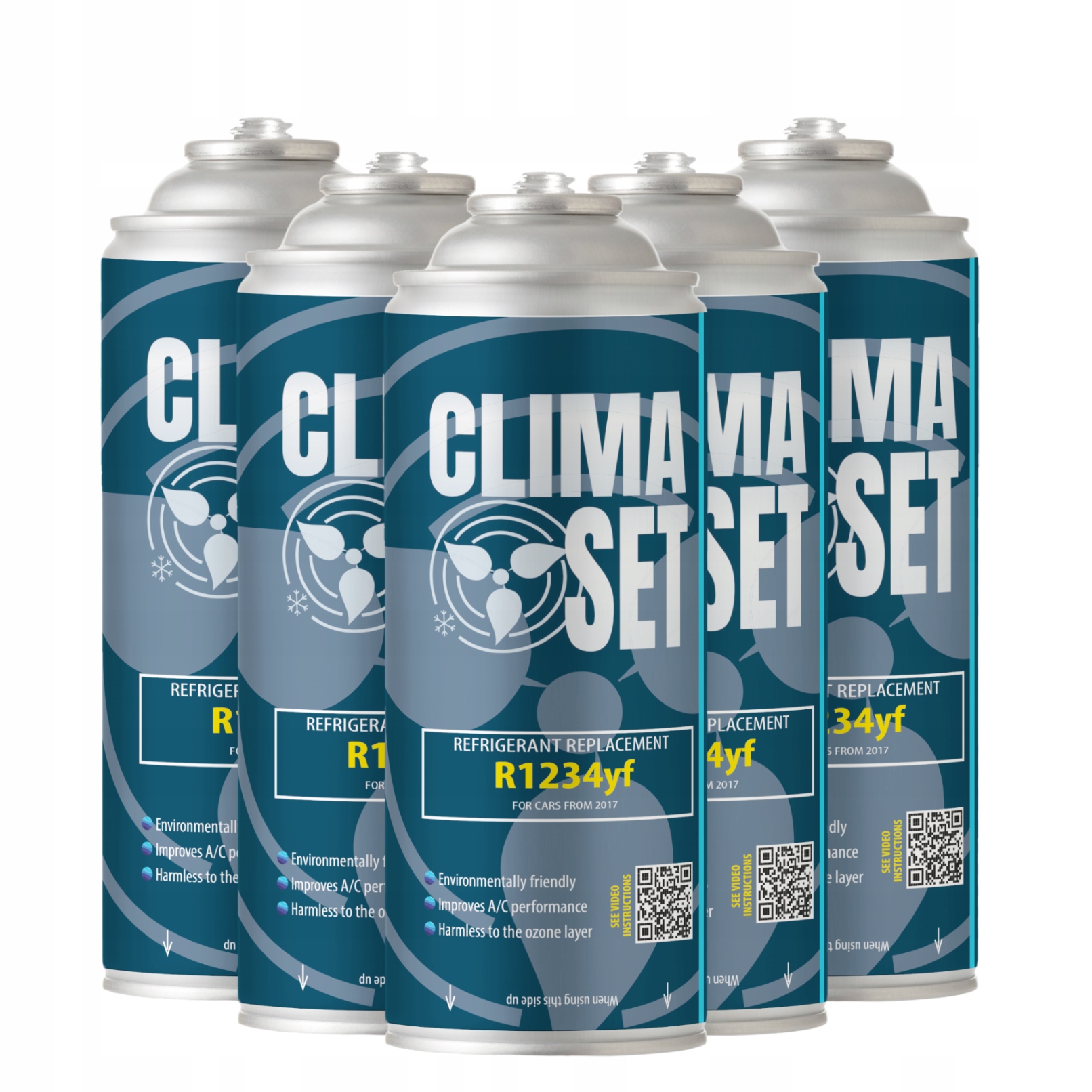 Plnicí plyn pro klimatizaci R1234yf 5x340g Chladicí činidlo Fix