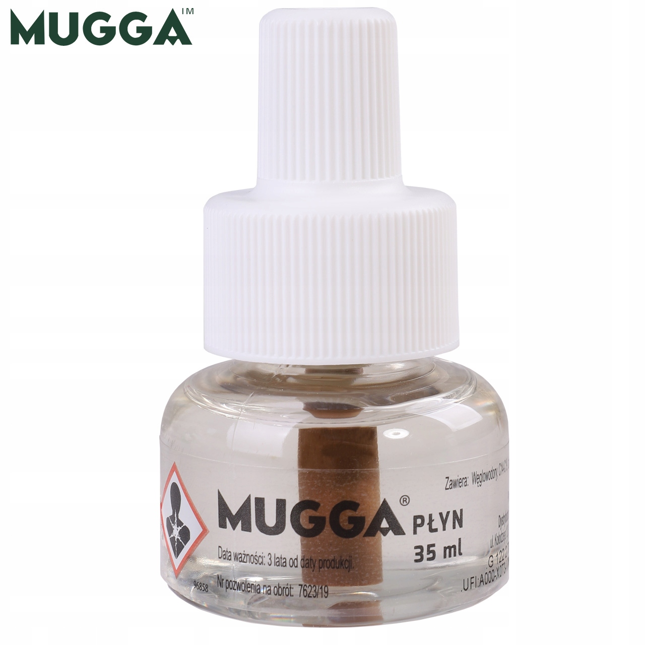 MUGGA NA KOMARY OWADY WKŁAD ZAPASOWY 35ml 45 nocy Marka Mugga