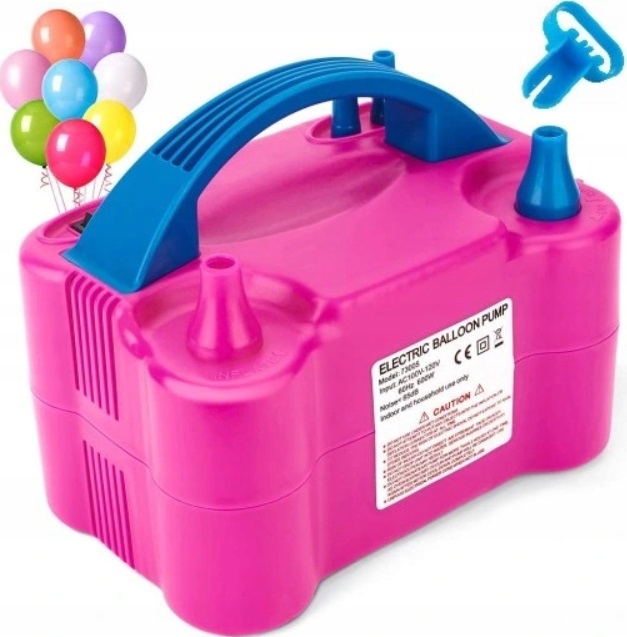 POMPKA ELEKTRYCZNA DO BALONÓW 2 DYSZE MOCNA GRATIS