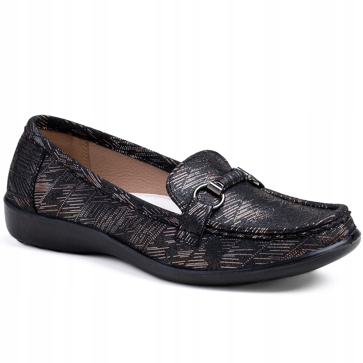 Mokasíny módní polobotky kožené StepLine lehké nazouvací Wojtyłko 37