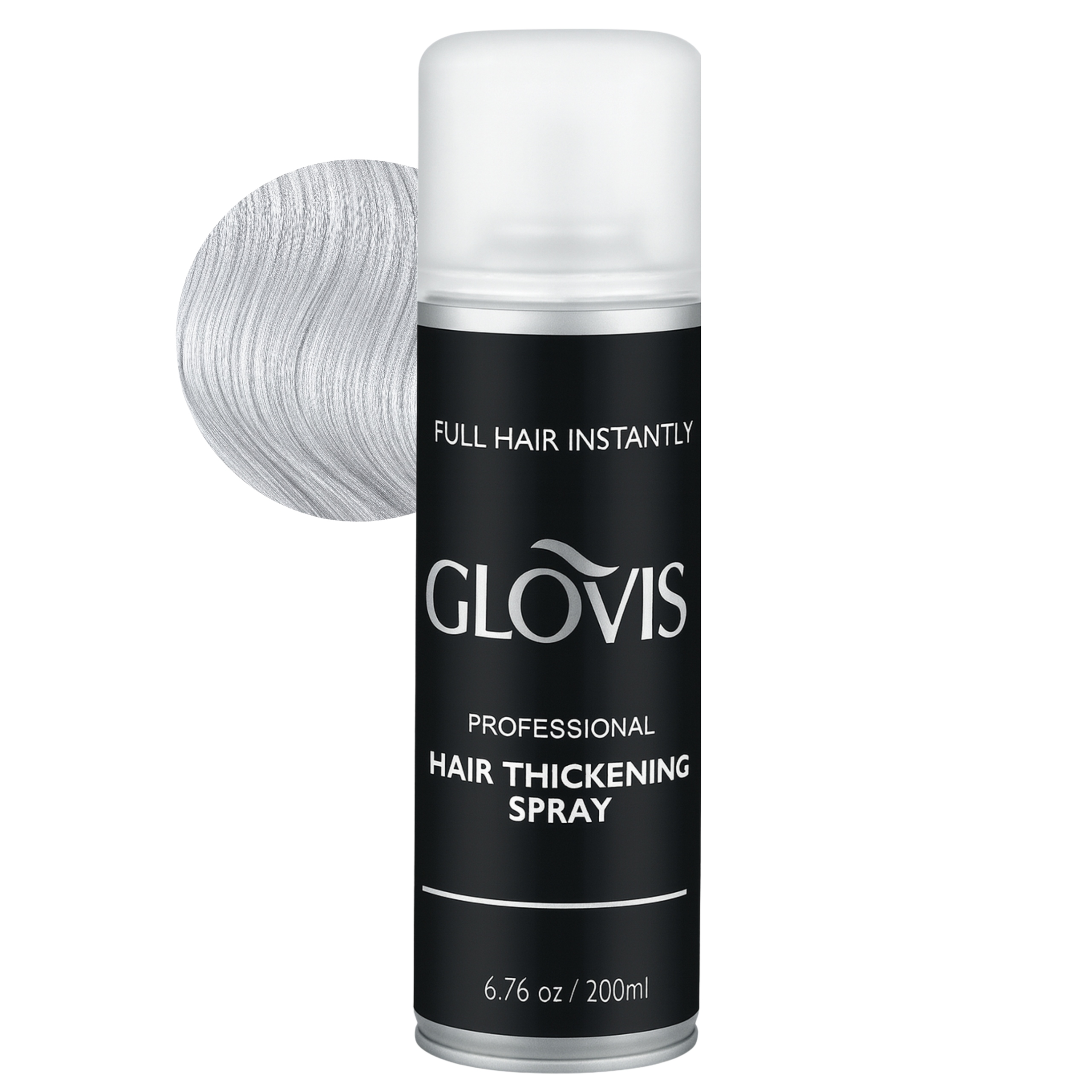 Glovis Hair Thickener Grey/Silver 200 Ml Mikrovlákna na Zakola Ztenčení