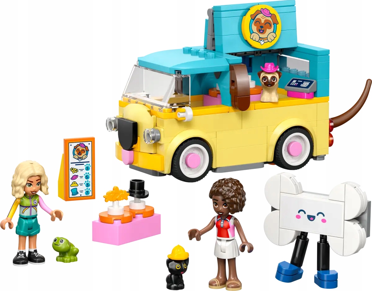 Lego Furgonetka s doplňky pro zvířata 42678 kočička pejsek žába van bus