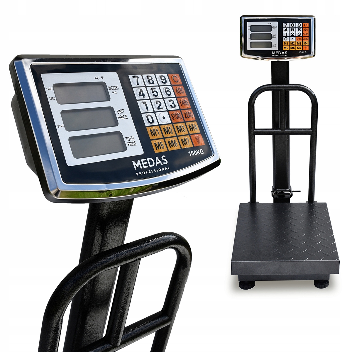 Elektronická Kalkulační Skladová Váha LCD 150 kg Akumulátor