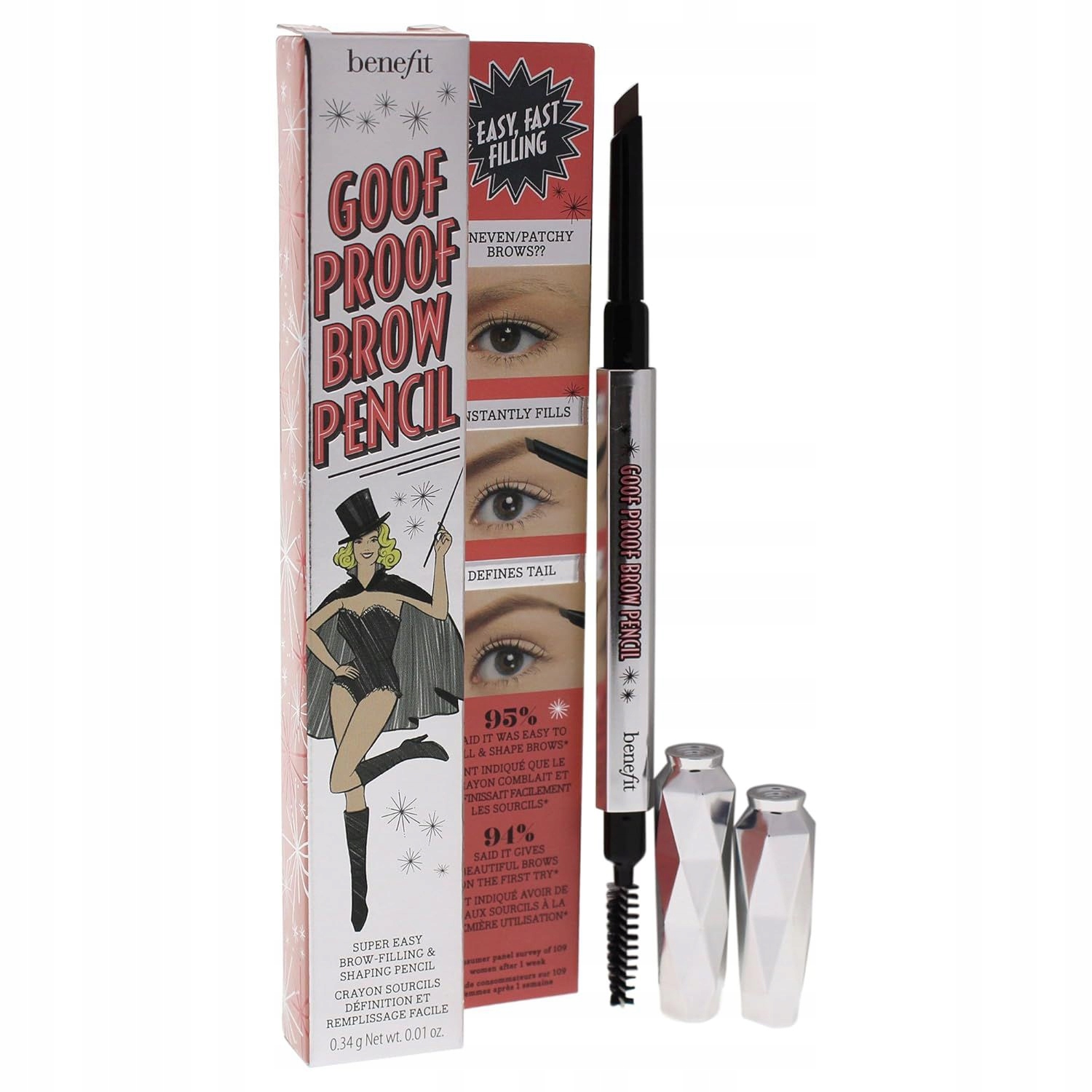 Benefit Goof Proof Brow (tužka Na Obočí) 0,34 G Odstín: 03 Střední