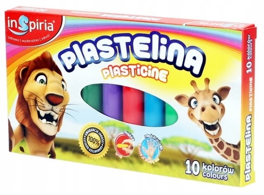 plastelina 10 kolorów INSPIRIA 3811 — 3