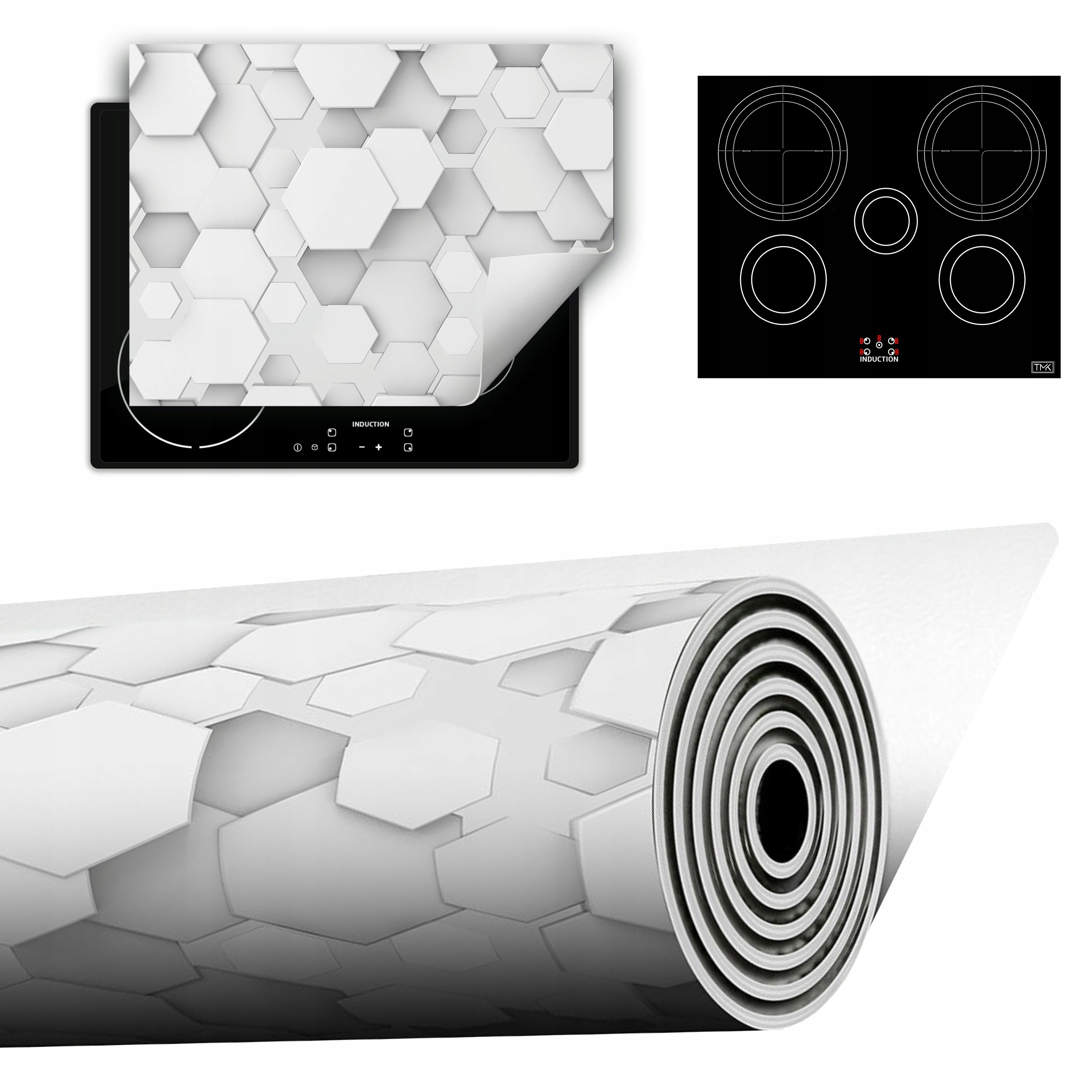 Vinylová Podložka Do Kuchyně Více Místa 70x52 šedá 3D