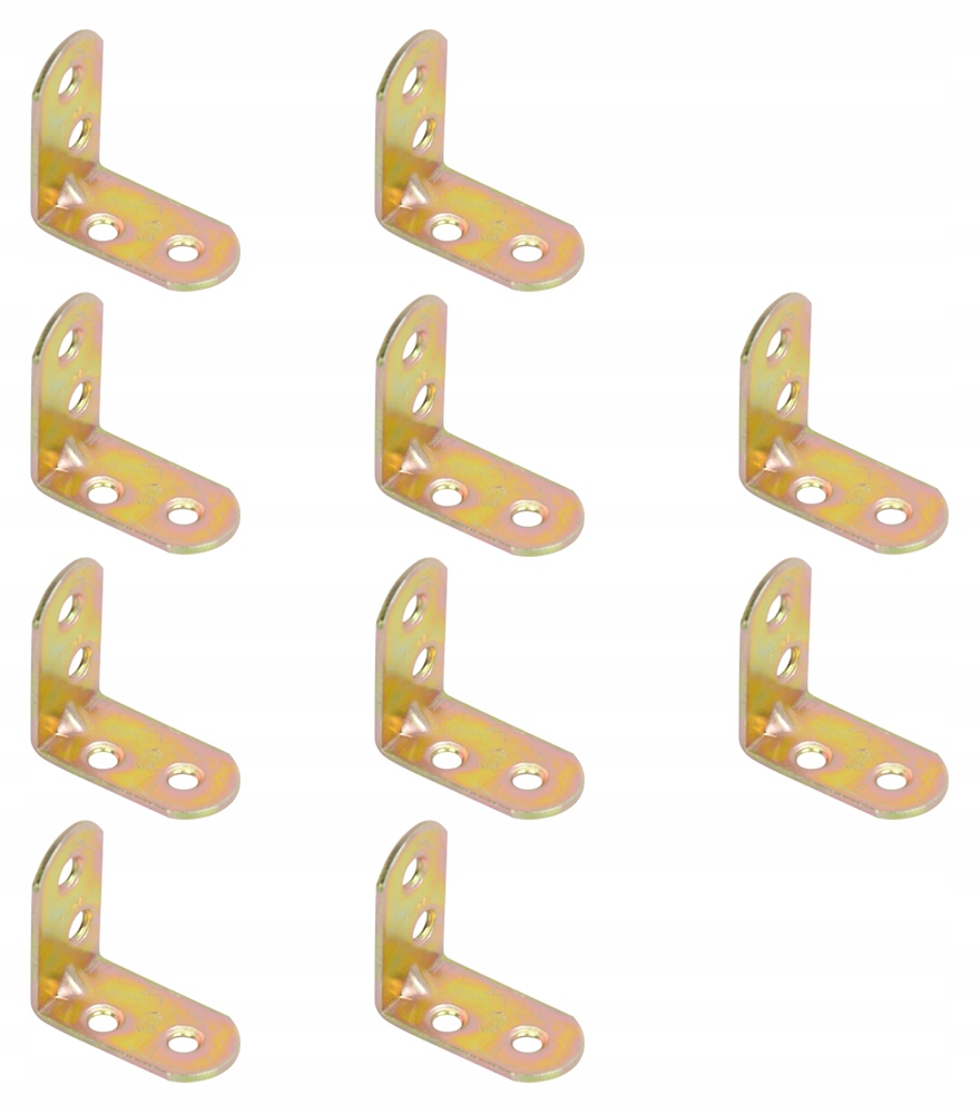 

10x Kątownik Meblowy, Łącznik Pojedyńczy Metal 30