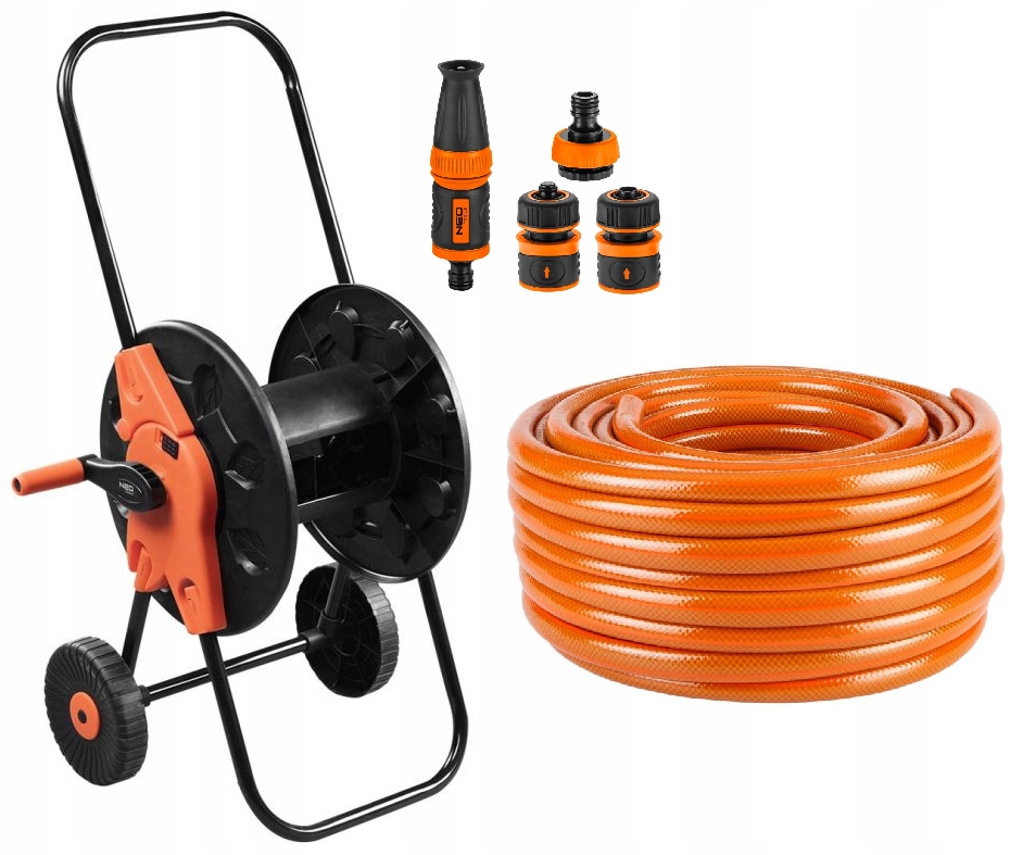 Neo Sada Záhradná Hadica 30 M Stojan Na Hadicu Postrekovač 1/2 Spojky