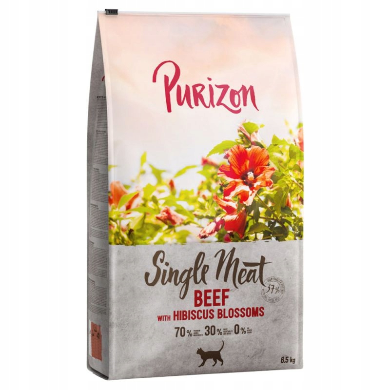 Purizon Single Meat, hovězí maso s květy ibišku 6,5 kg