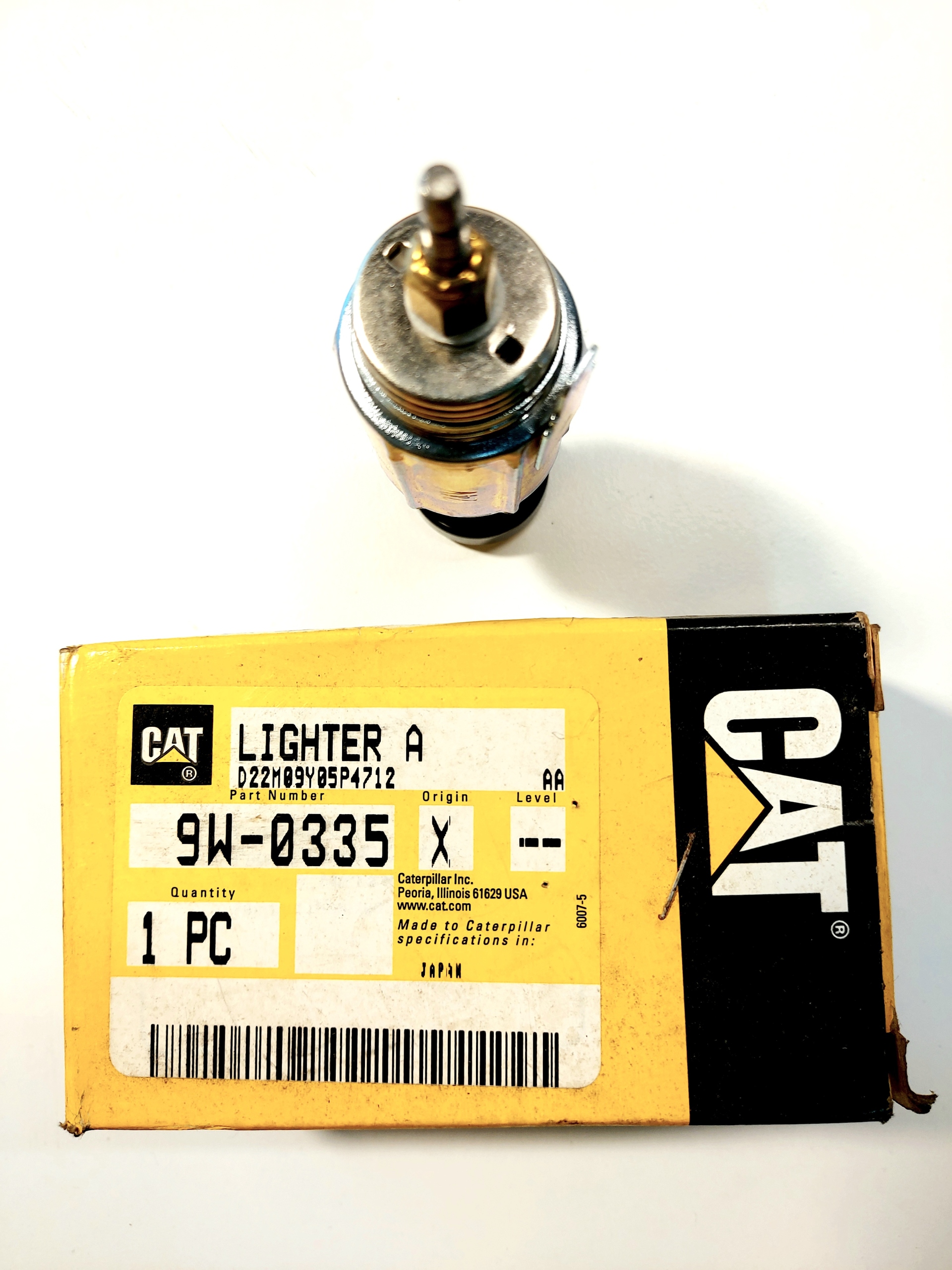 Caterpillar Cat Lighter 9W0335 9W 0335 zapalniczka Parts manufacturer n CAT