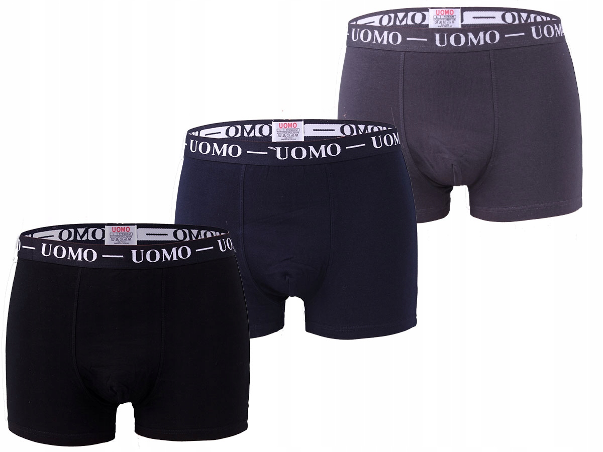 

Szorty Męskie Bokserki Bambusowe 3-PAK Zestaw 3XL
