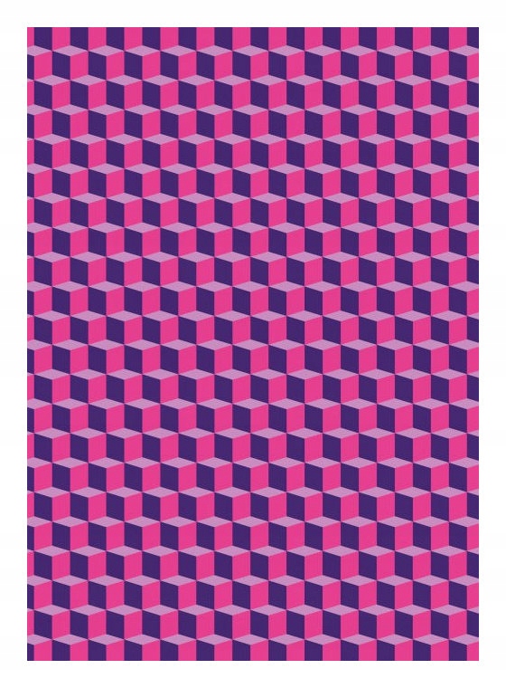 Fototapeta Geometrické kostky iluze fialová-růžová vinylová 184x254 lepidlo