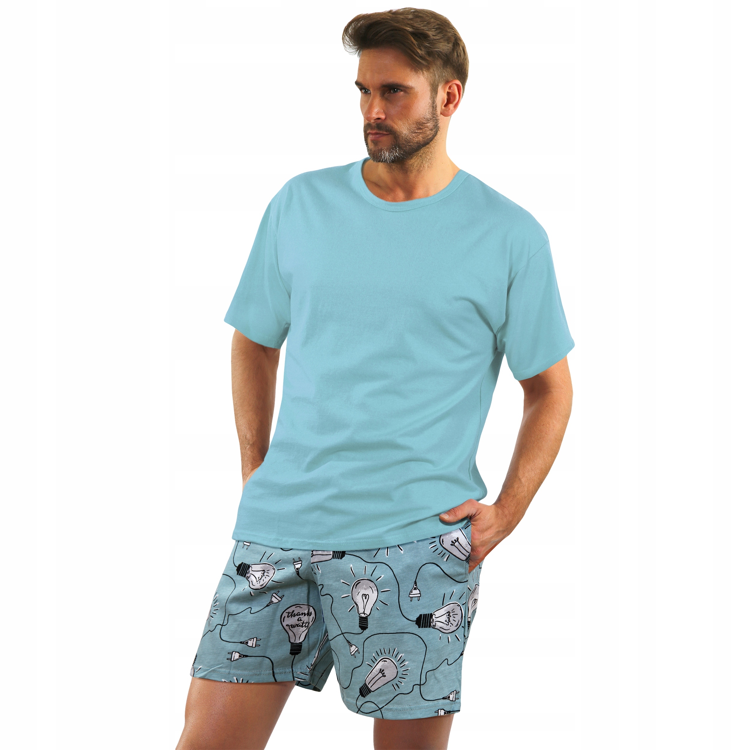 Bawełniana piżama męska SESTO SENSO 2431-6, L Rozmiar L