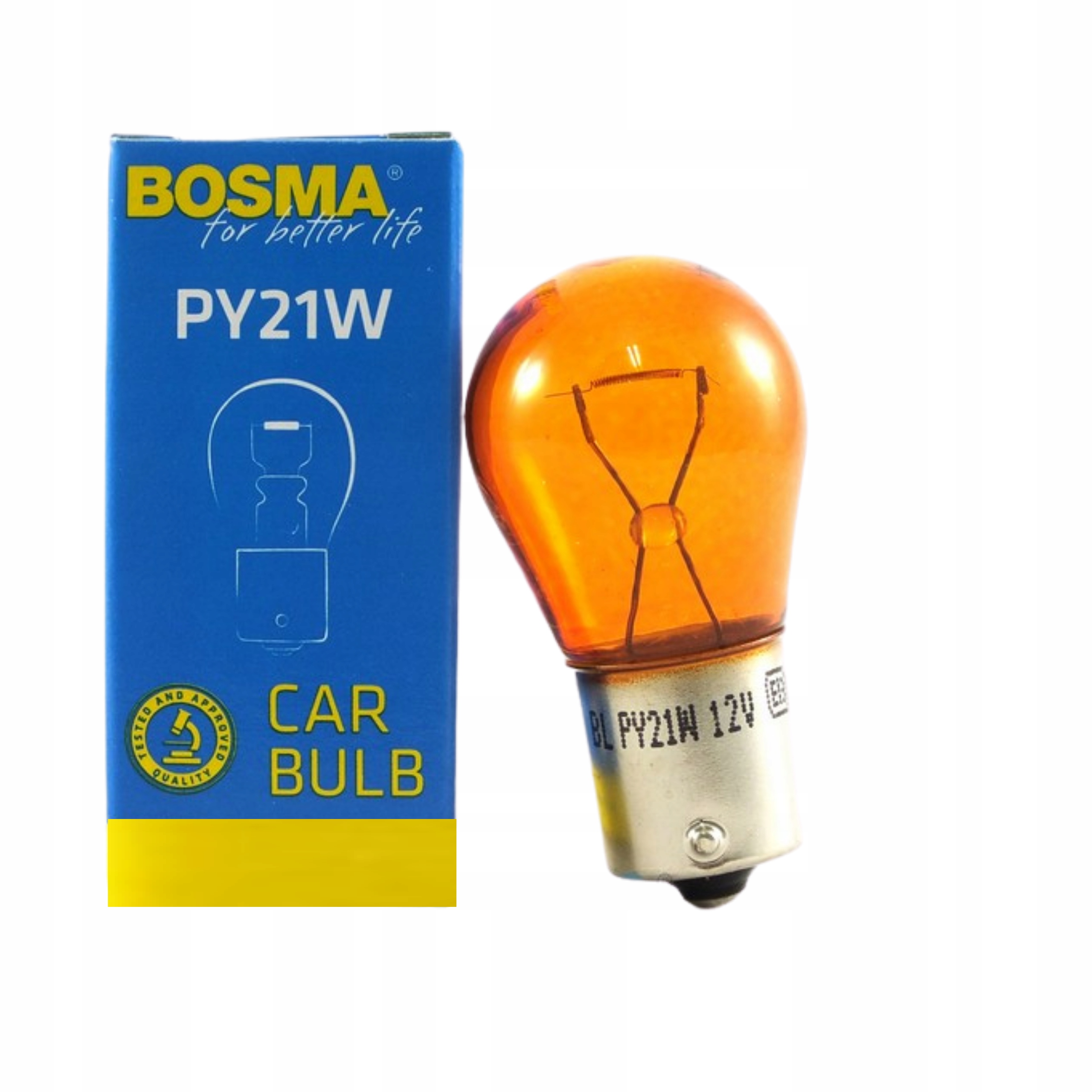 

Bosma Żarówka 12V 21W PY21W BAU15s Amber