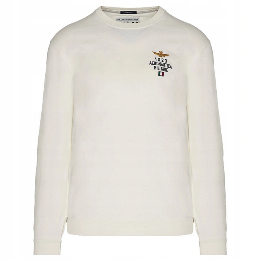 Mikina Aeronautica Militare 231FE1801J582 Krémová