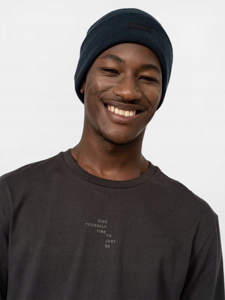 Czapka zimowa męska OUTHORN ACAPM057 Z22 Wzór dominujący bez wzoru