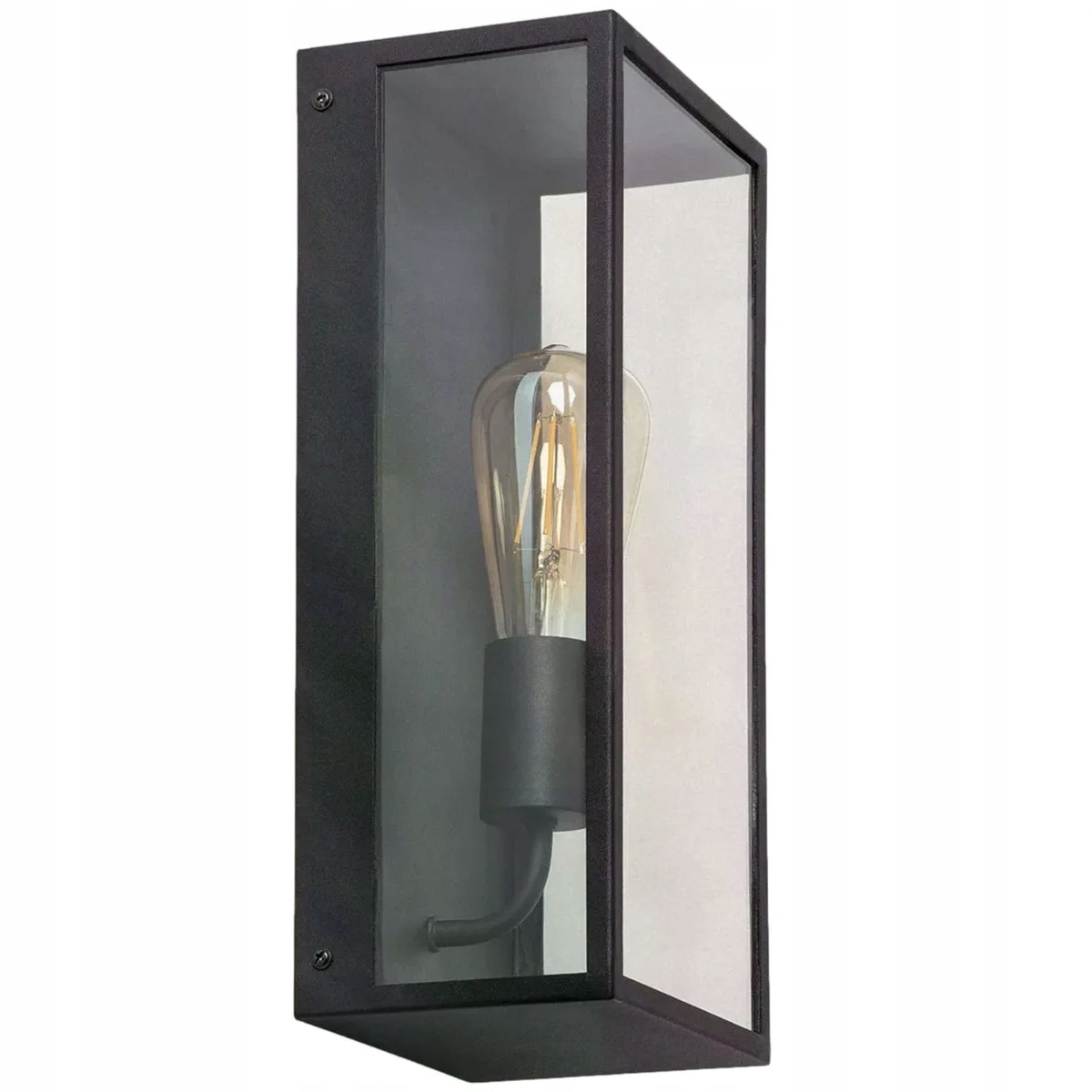 Nástěnné venkovní nástěnné svítidlo černé skleněné loft 35 cm IP44 Abruzzo