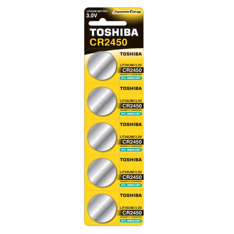 

Bateria litowa Toshiba Cr 2450 5 sztuk