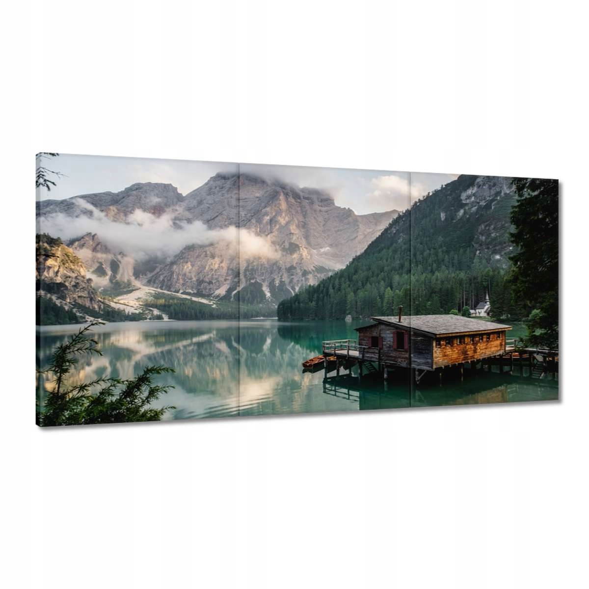 Obrazy 180x90 Krajina s horami Domček