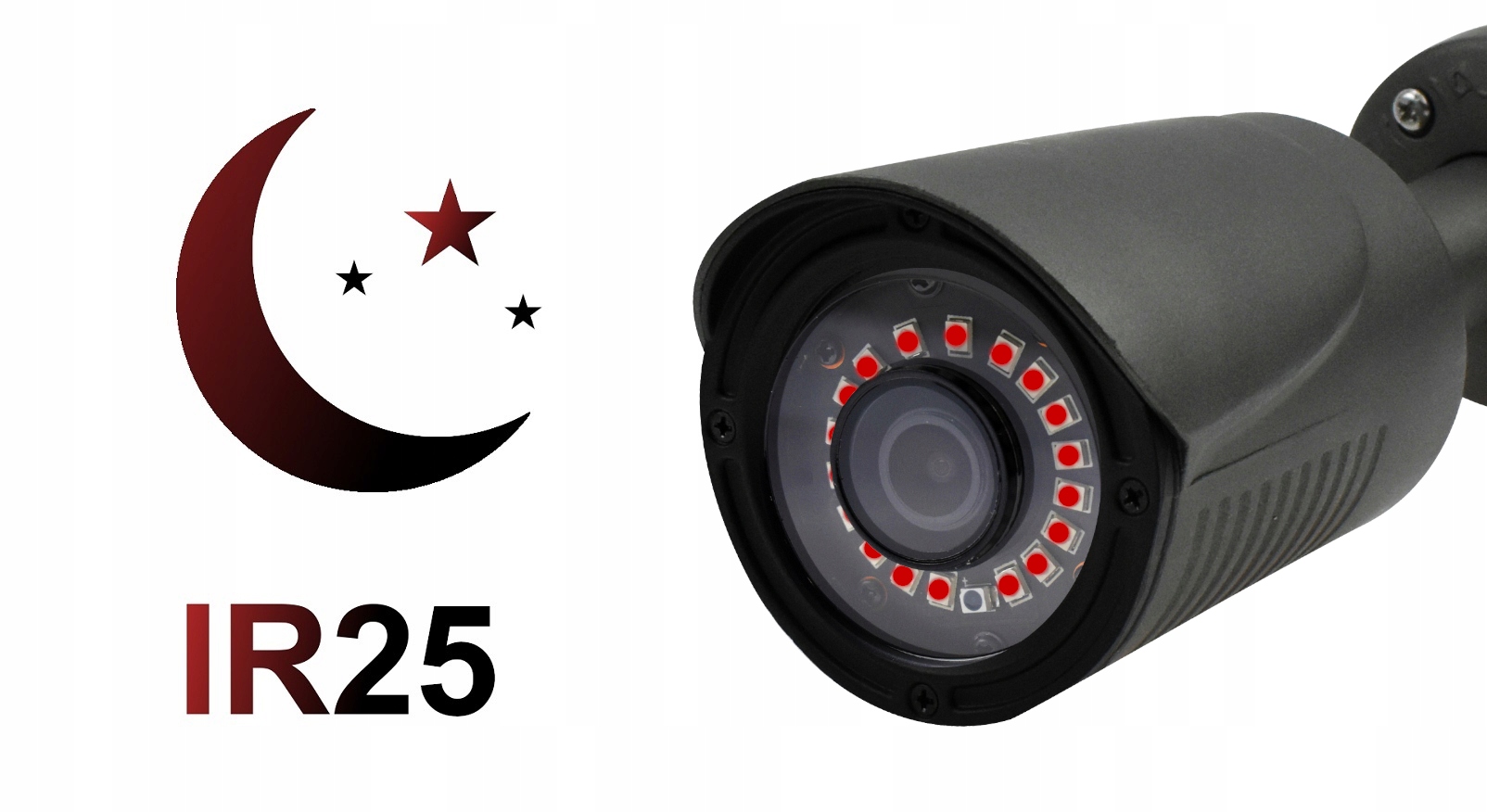 ZEWNĘTRZNA KAMERA ANALOG 8MPX MONITORING CZARNA Rozdzielczość 8 Mpx