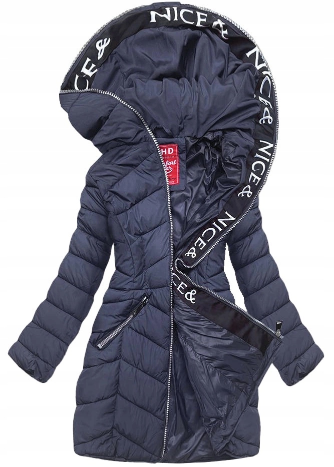 Pikovaná Bunda Kapuce 2M-001 Námořnická Modrá XXL (44)