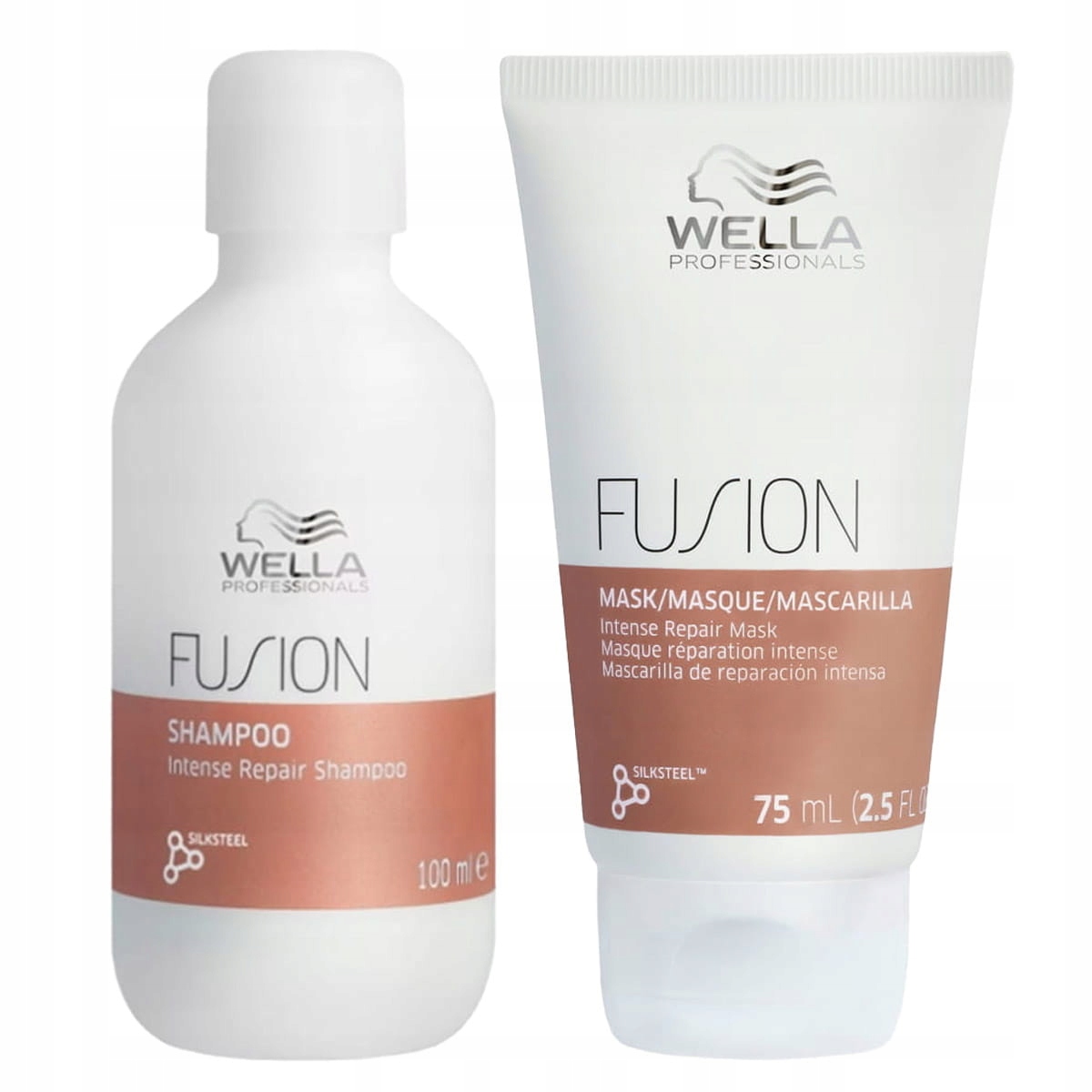 Wella Fusion mini cestovní sada poškozené vlasy šampon maska