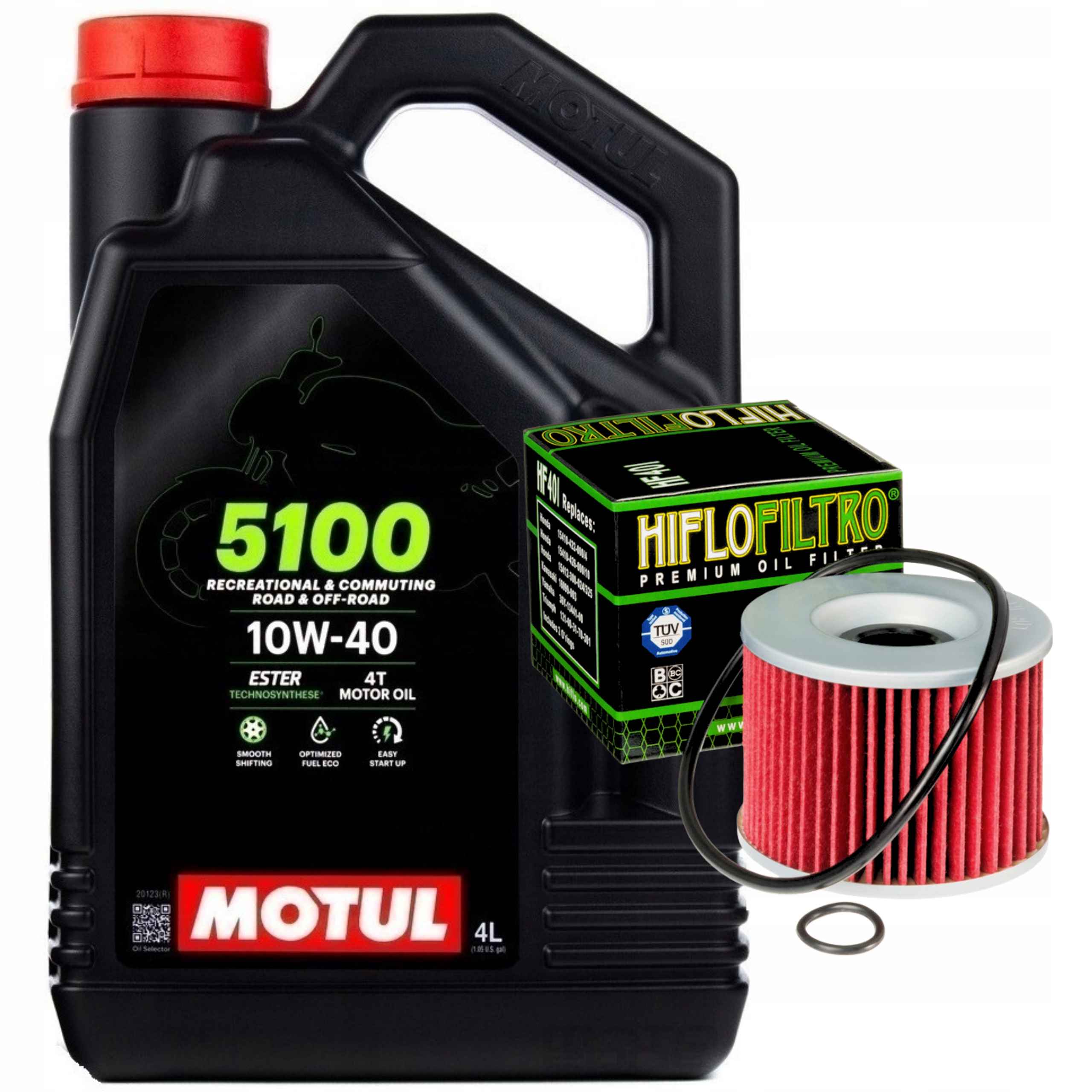 Motul 5100 MA2 4T 10W40 4L Filtr Oleju HF401