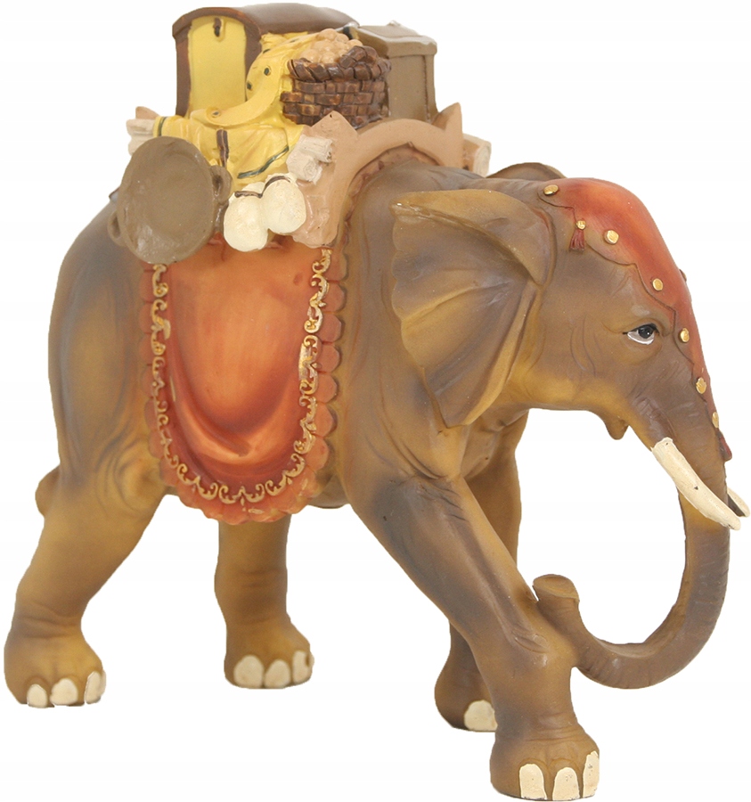 

Piękny Słoń Z Bagażem- 7,5cm wysoki do figur 7cm