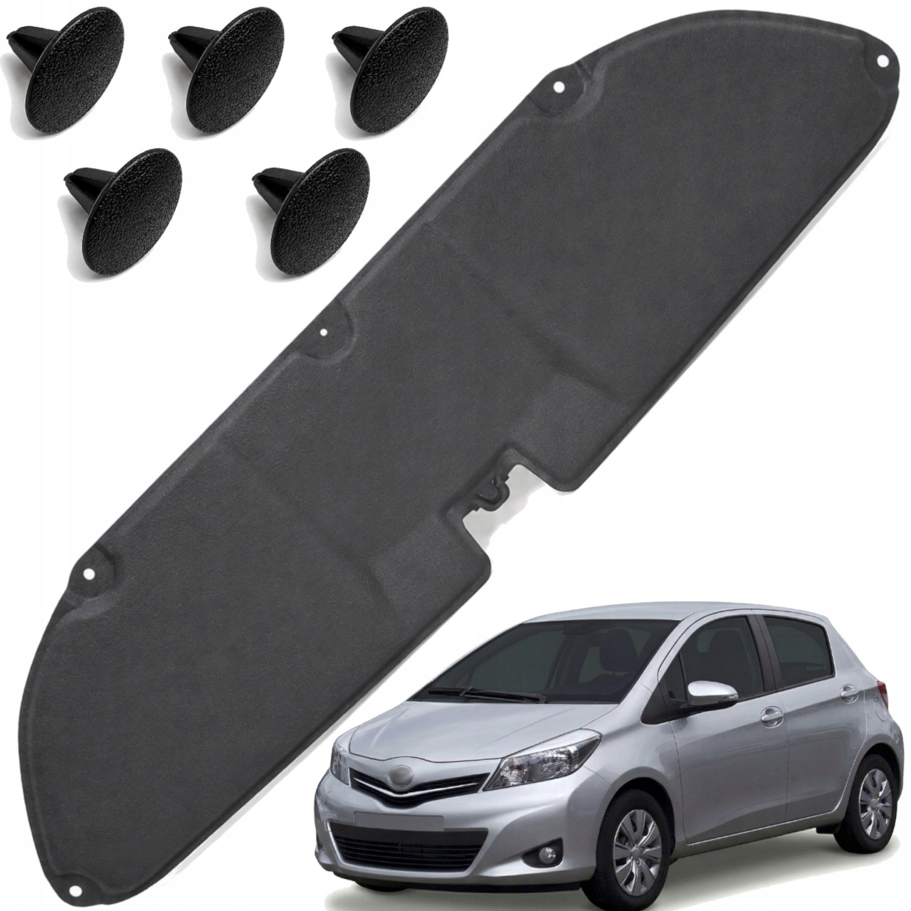 Odhlučnění masky Izolace podbití Toyota Yaris III 11-20r sponky Hq