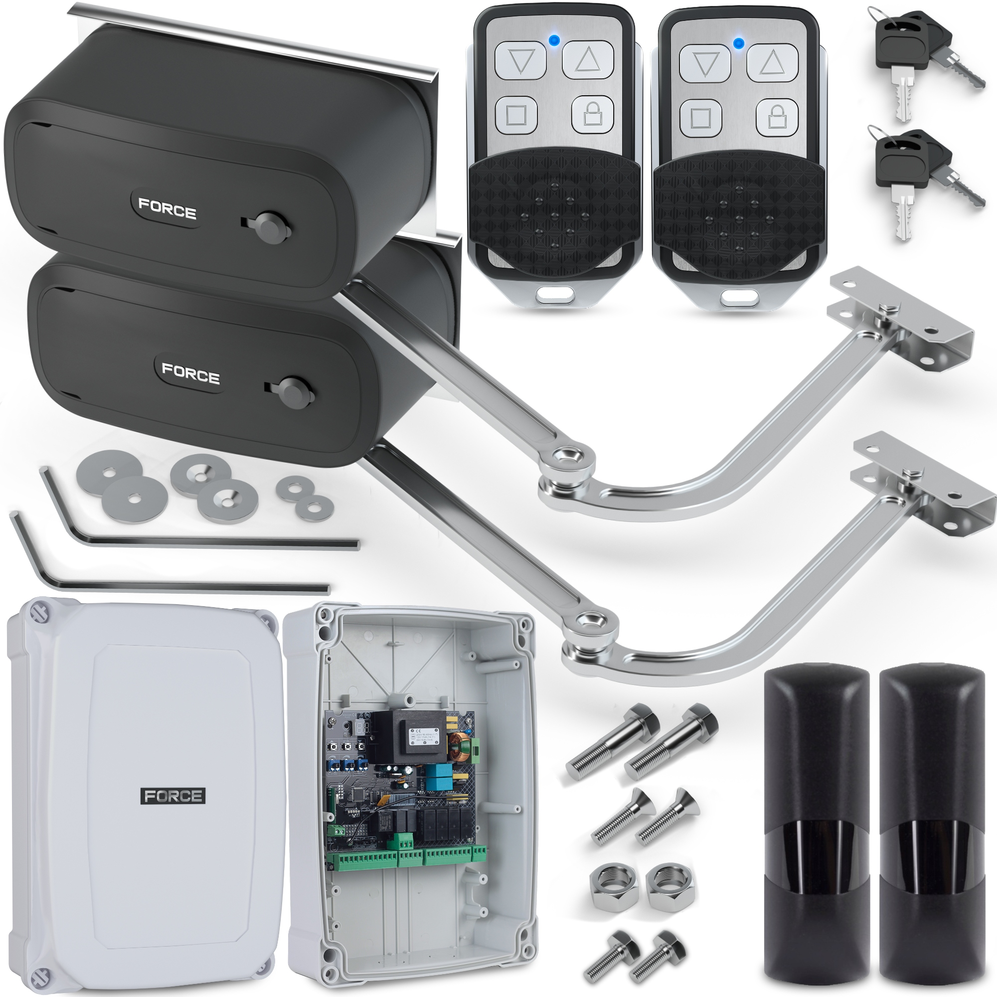 Sada Pro Křídlové Brány Force V400 Ls Do 8 M 400 Kg S Koncovkami