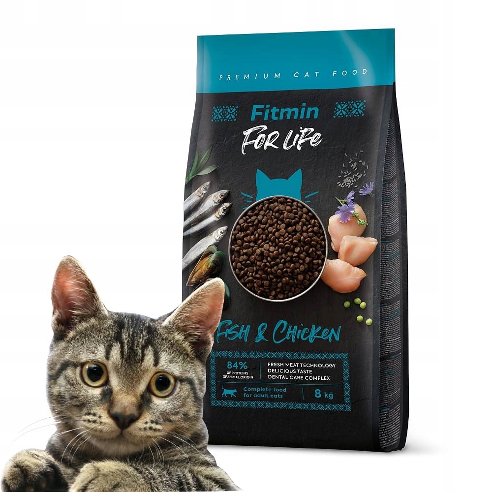 Levně Fitmin cat For Life Ryba a Kuře 8 kg