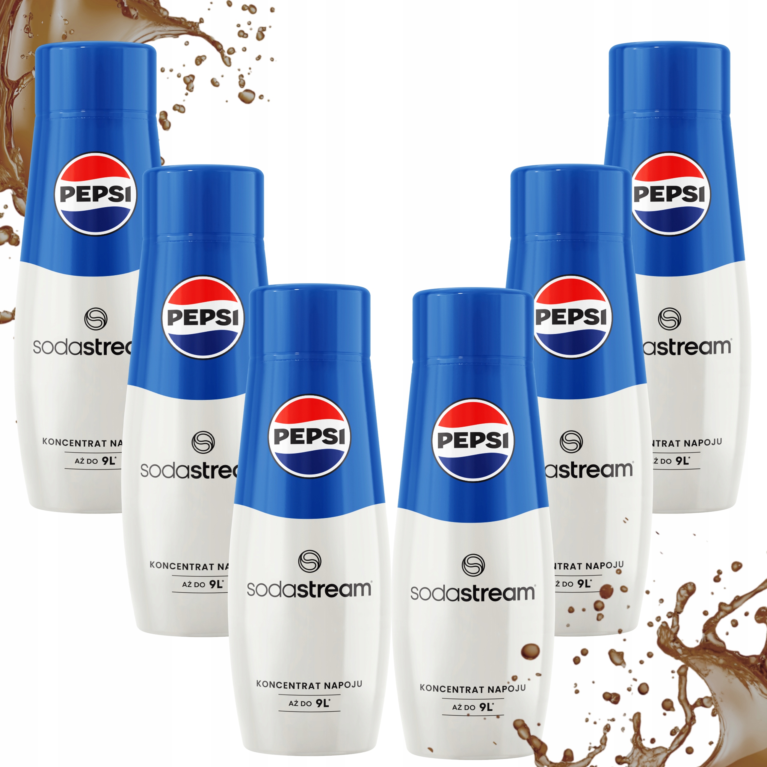 6 x Koncentrát pro saturátor perlivé vody SodaStream Pepsi sirup 440 ml