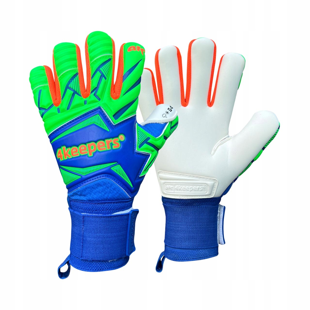 Rękawice bramkarskie 4Keepers Force V5.25 Twist Hnc Junior niebiesko-zielon