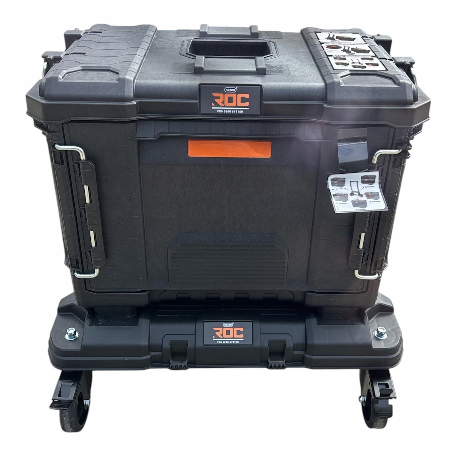 KETER ROC SKRZYNKA PRO GEAR 2.0 1 SZUFLADA RIGID + WÓZEK — zestaw 2 produktów