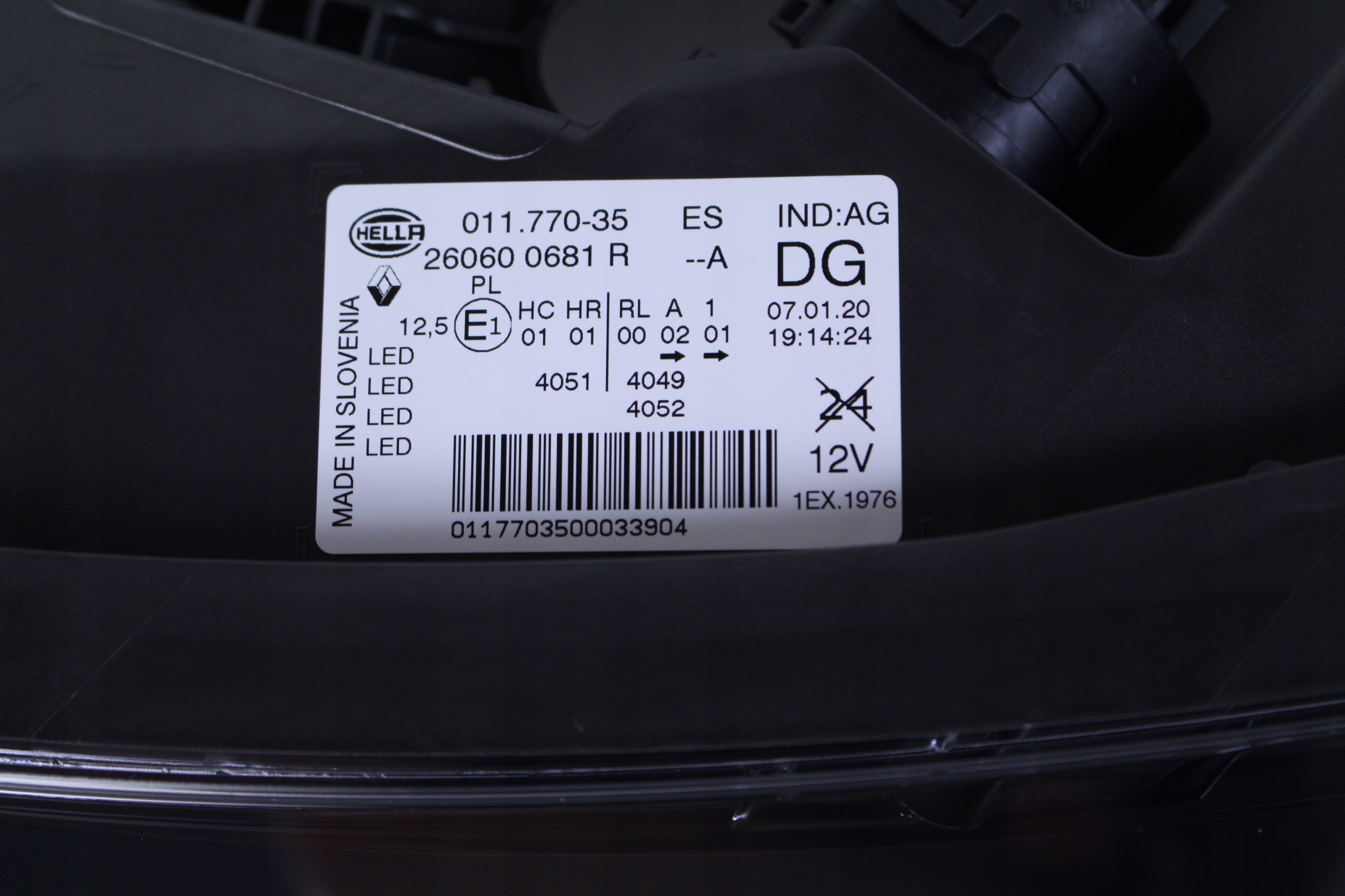 LAMPA LEWY PRZÓD RENAULT KADJAR LED Pure Vision Rodzaj świateł mijania LED