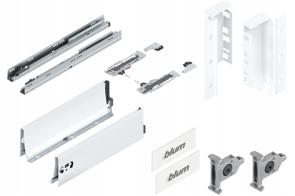 Blum Tandembox 350 Šuplík střední Tip-On K bílá