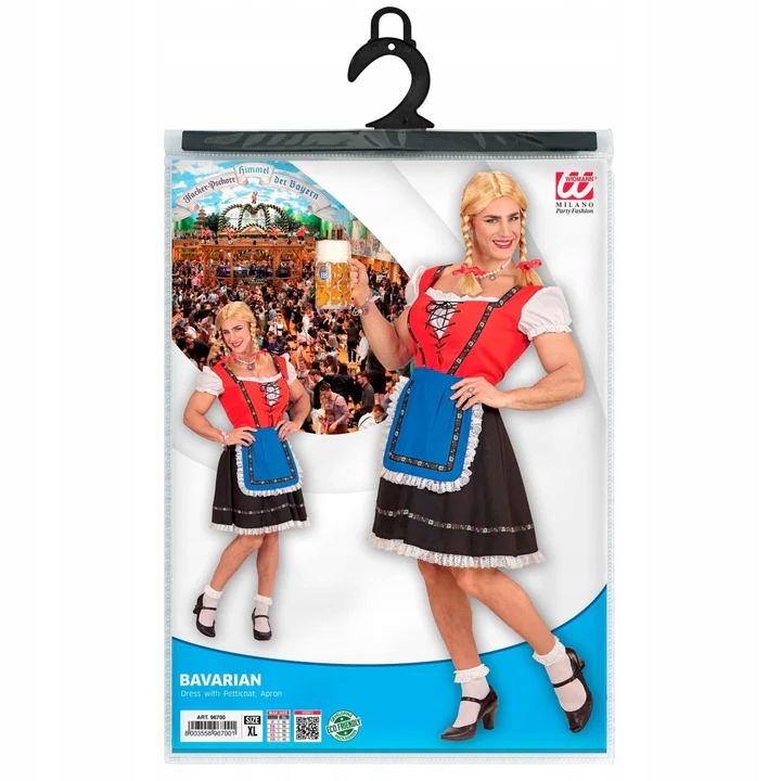 Kostým Bavorský Drag Queen, Bavorsko, Oktoberfest XXL