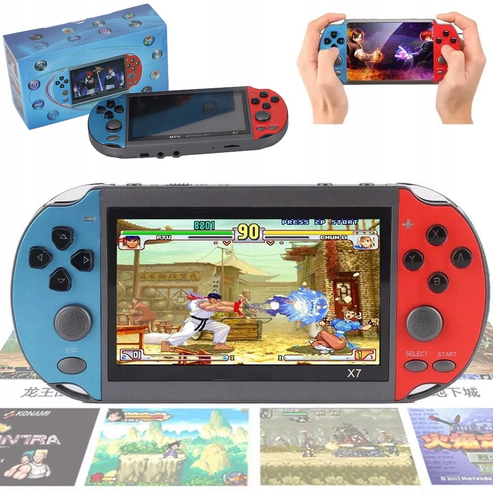 Elektroniczna Konsola Do Gier Klasyczne Gry Podwójny Joystick 4,3 Cala