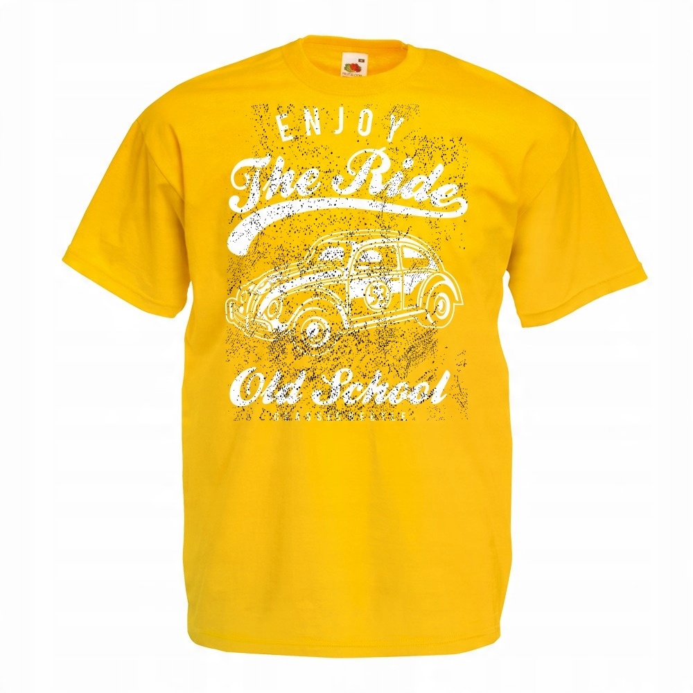 

Koszulka samochód auto oldschool XL żółta