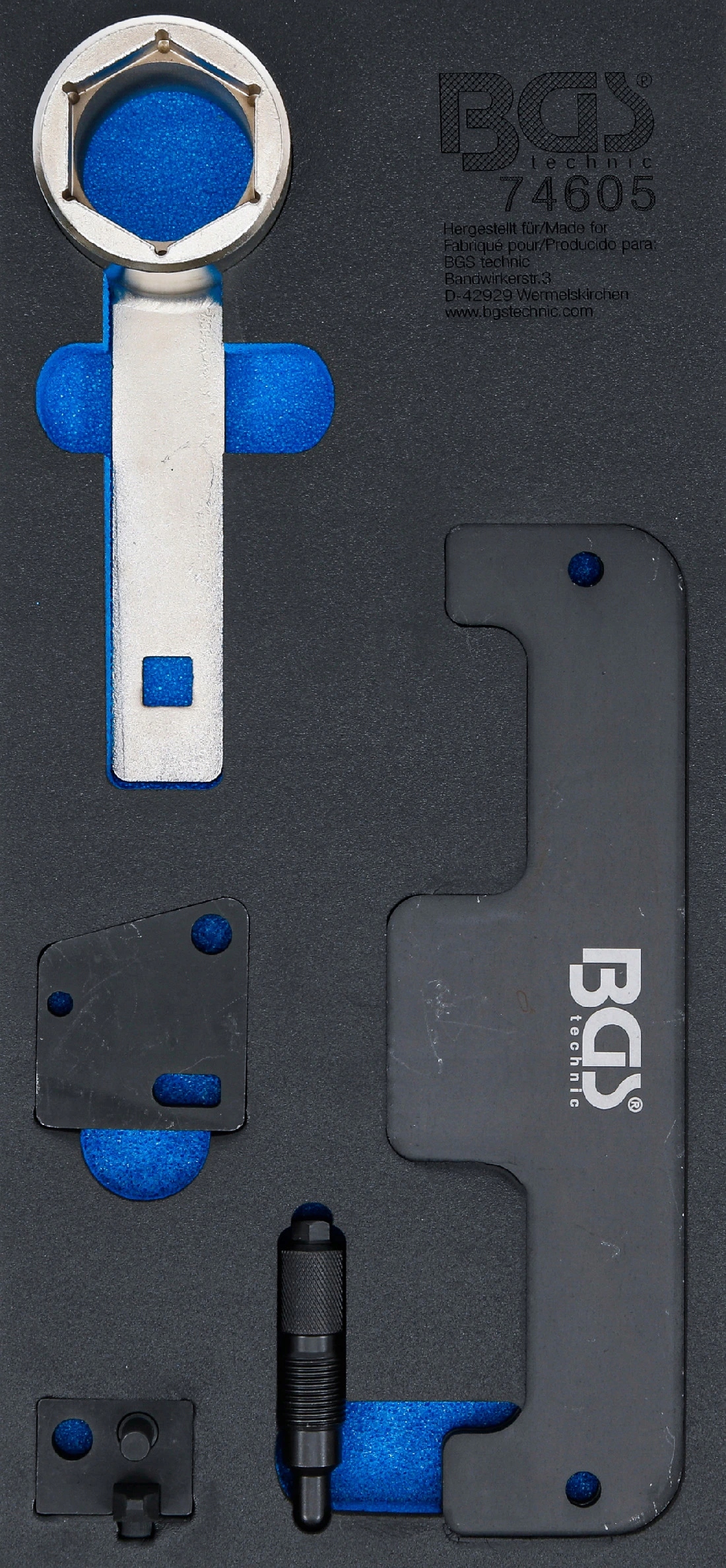 Bgs 74605, Vložka do dielenského vozíka 1/3: sada náradia na nastavenie motora