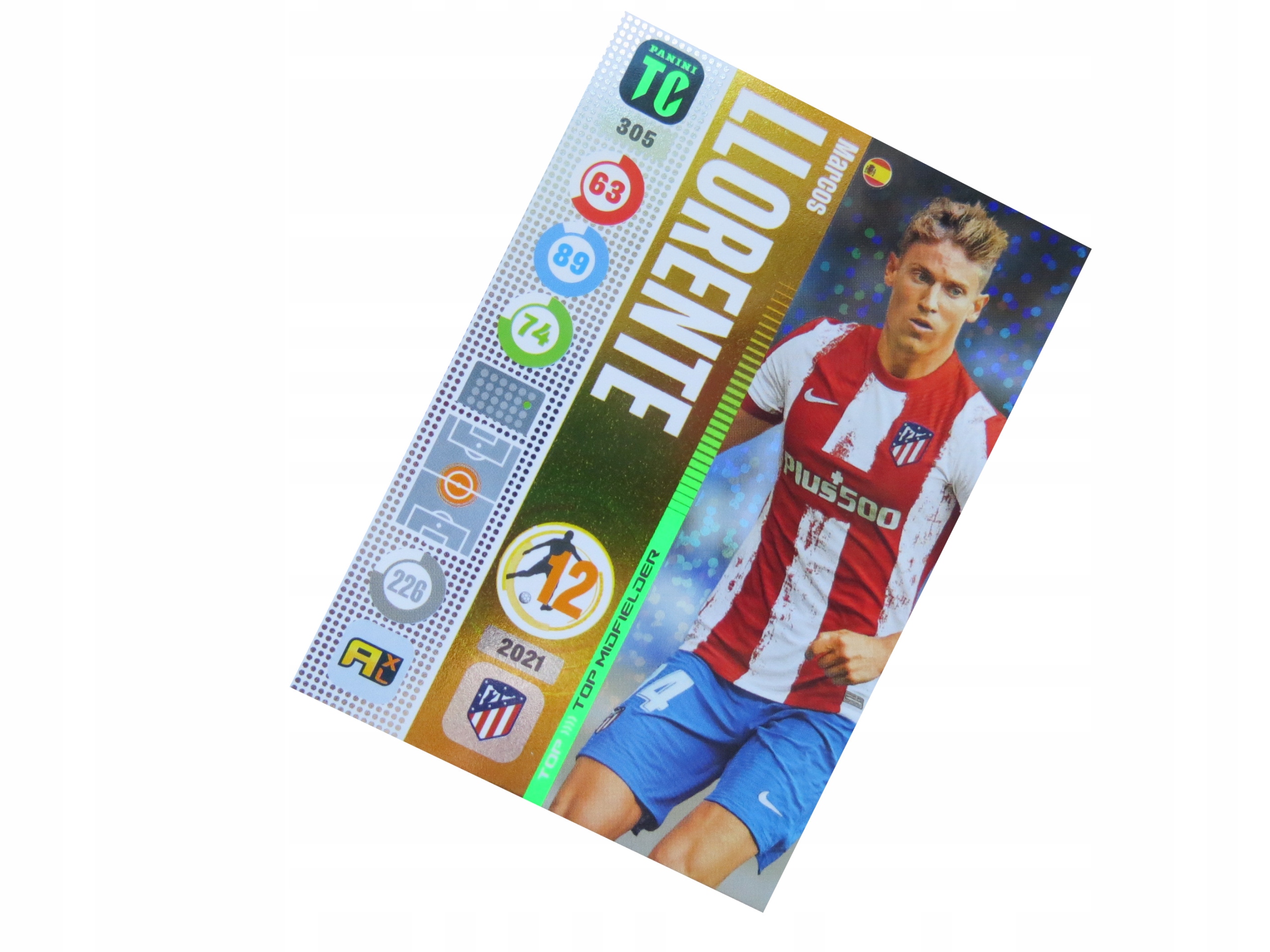 Panini Top Class Top Midfielder Llorente 305