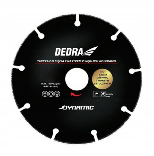 

Tarcza do cięcia drewna tworzyw Dedra HR1002 125mm
